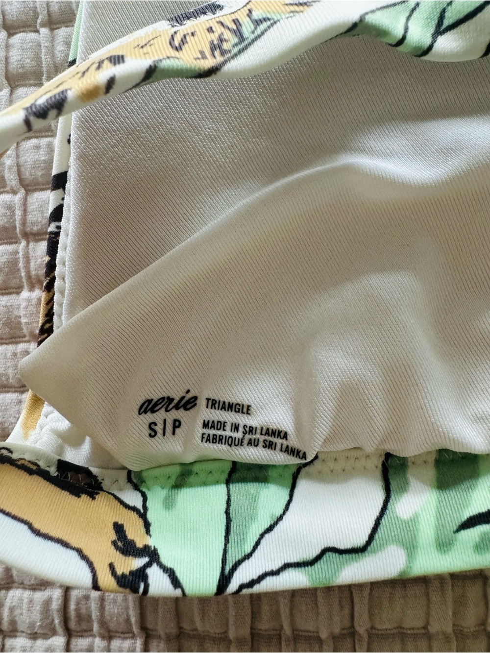 Aerie Animal Print Bikini Set - Green/White/Leopard (Small) - Picture 7 of 8